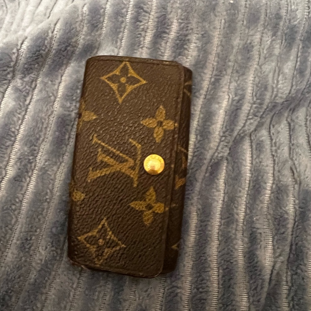 Louis Vuitton Brown and Gold Monogram Key Case